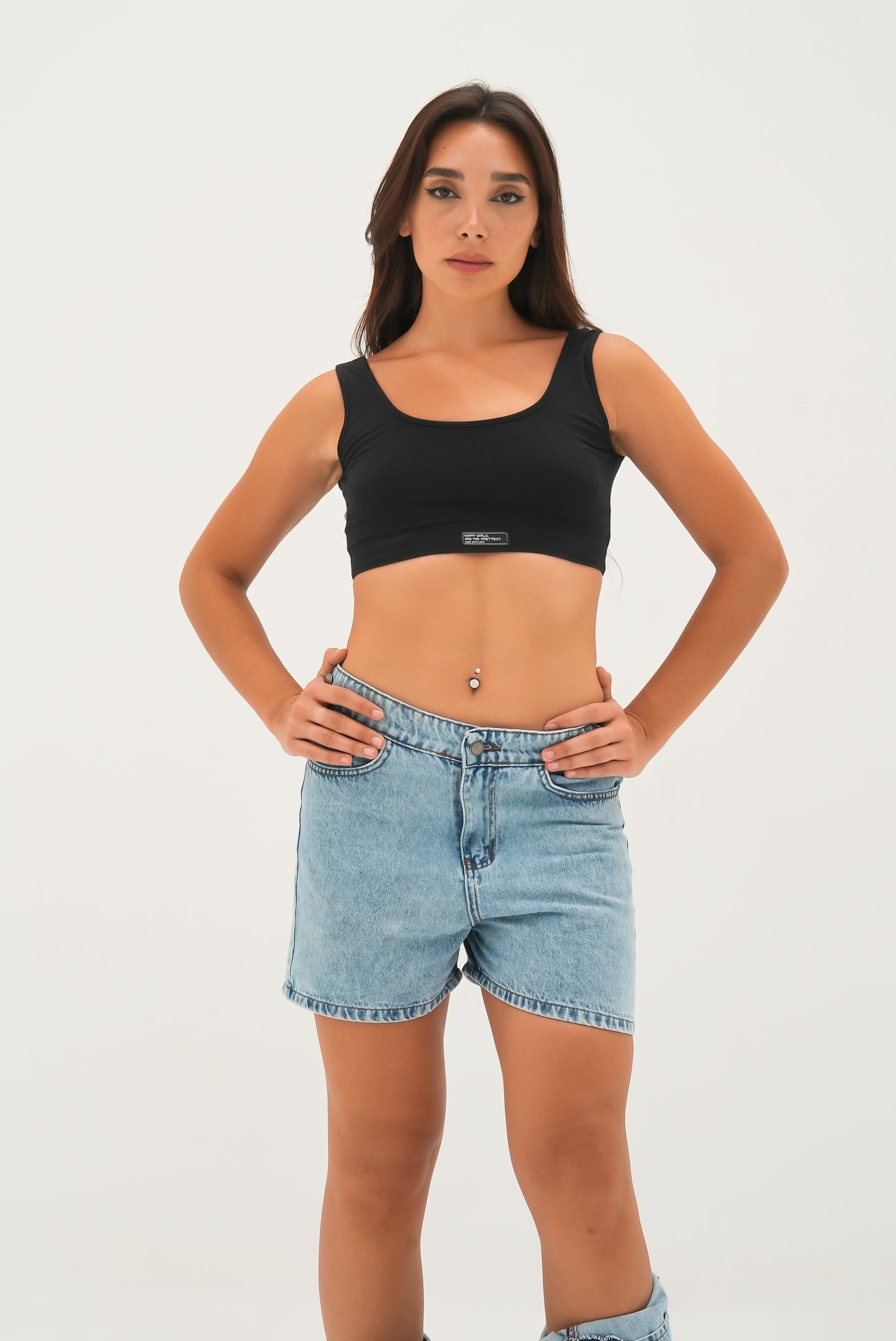 2in1 Detachable Straight Denim