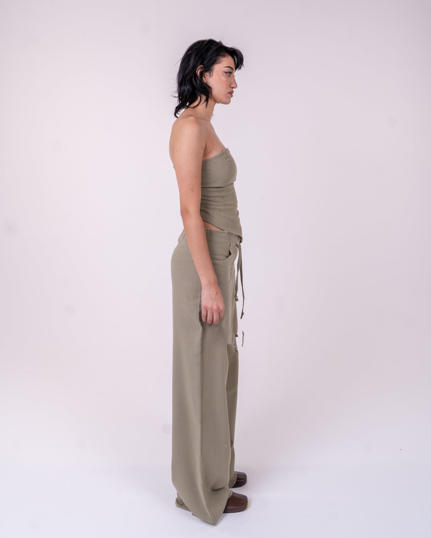 Linen Corset Top