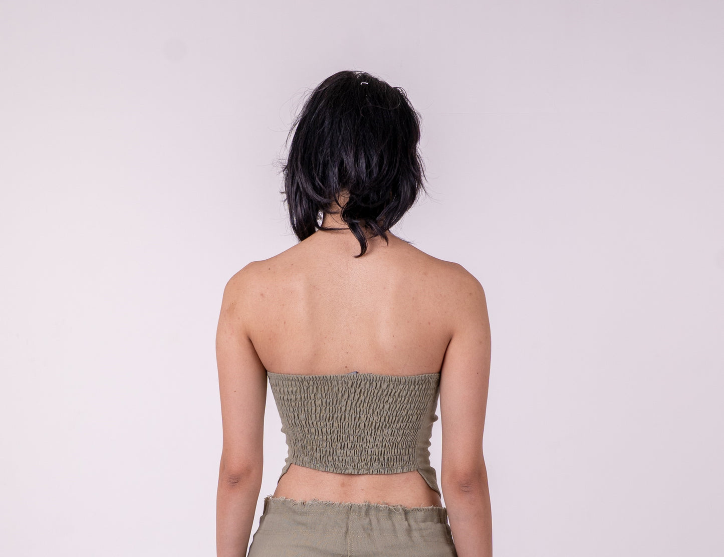 Linen Corset Top