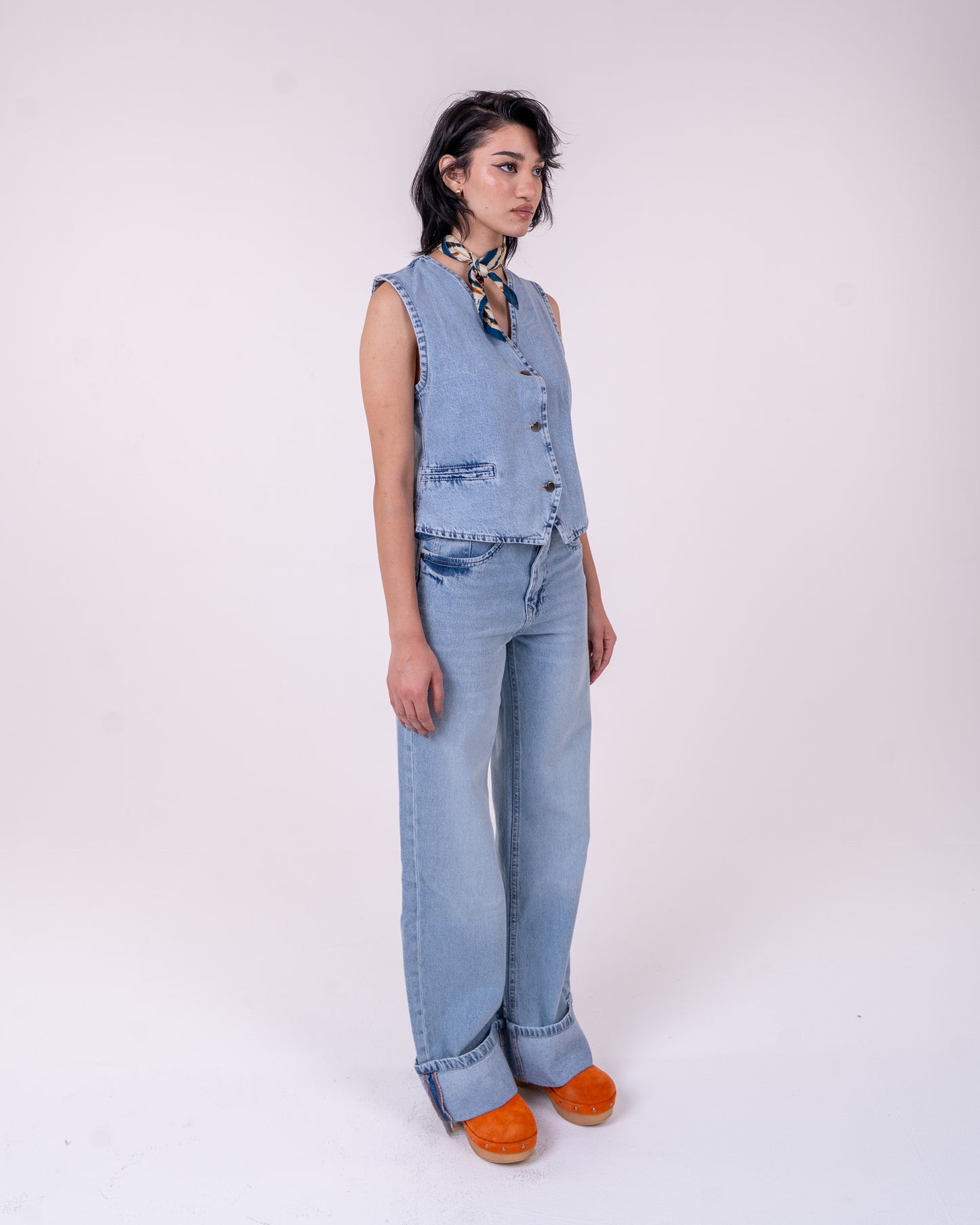 Light Blue Vest and pants set