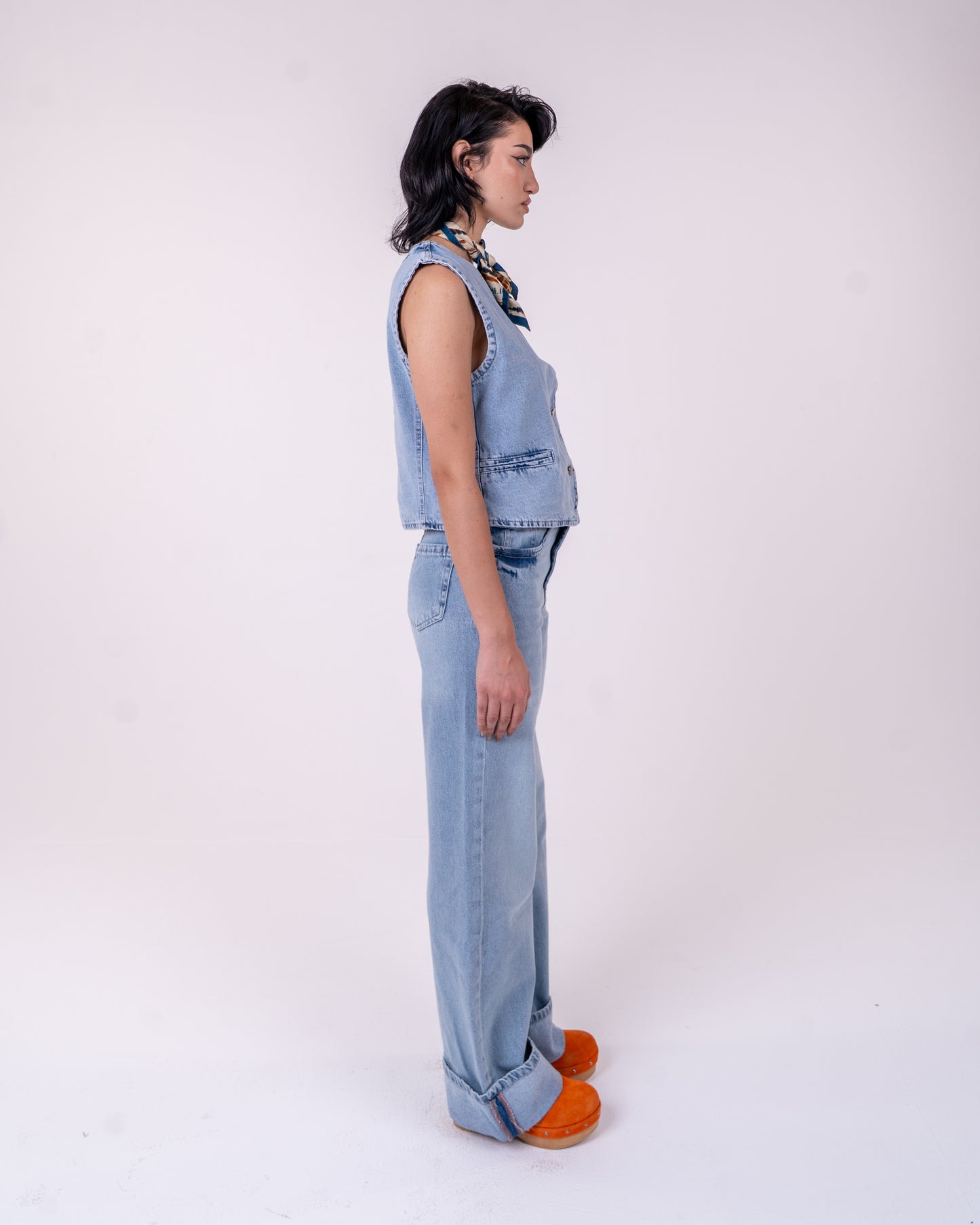 Light Blue Vest and pants set