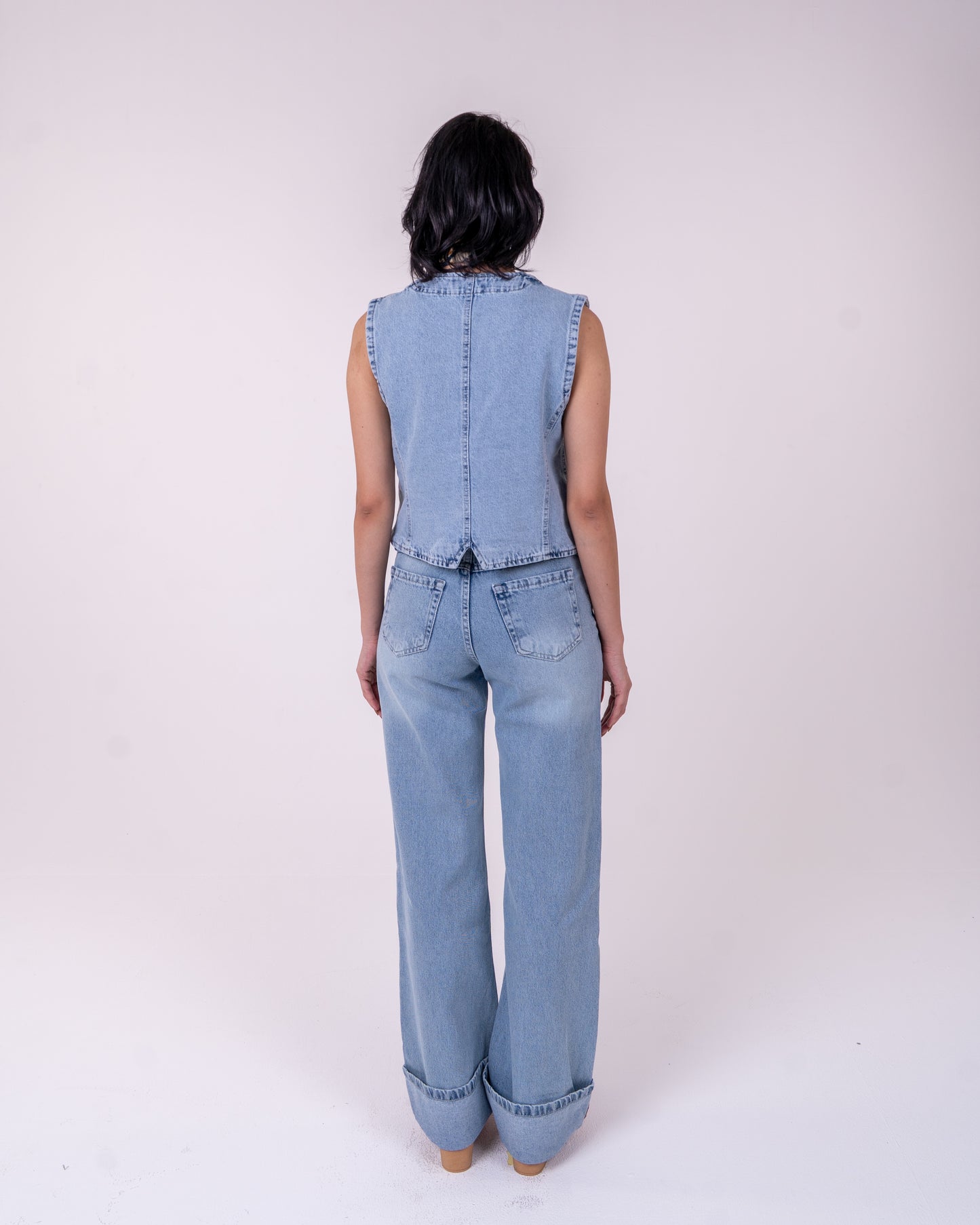Light Blue Vest and pants set