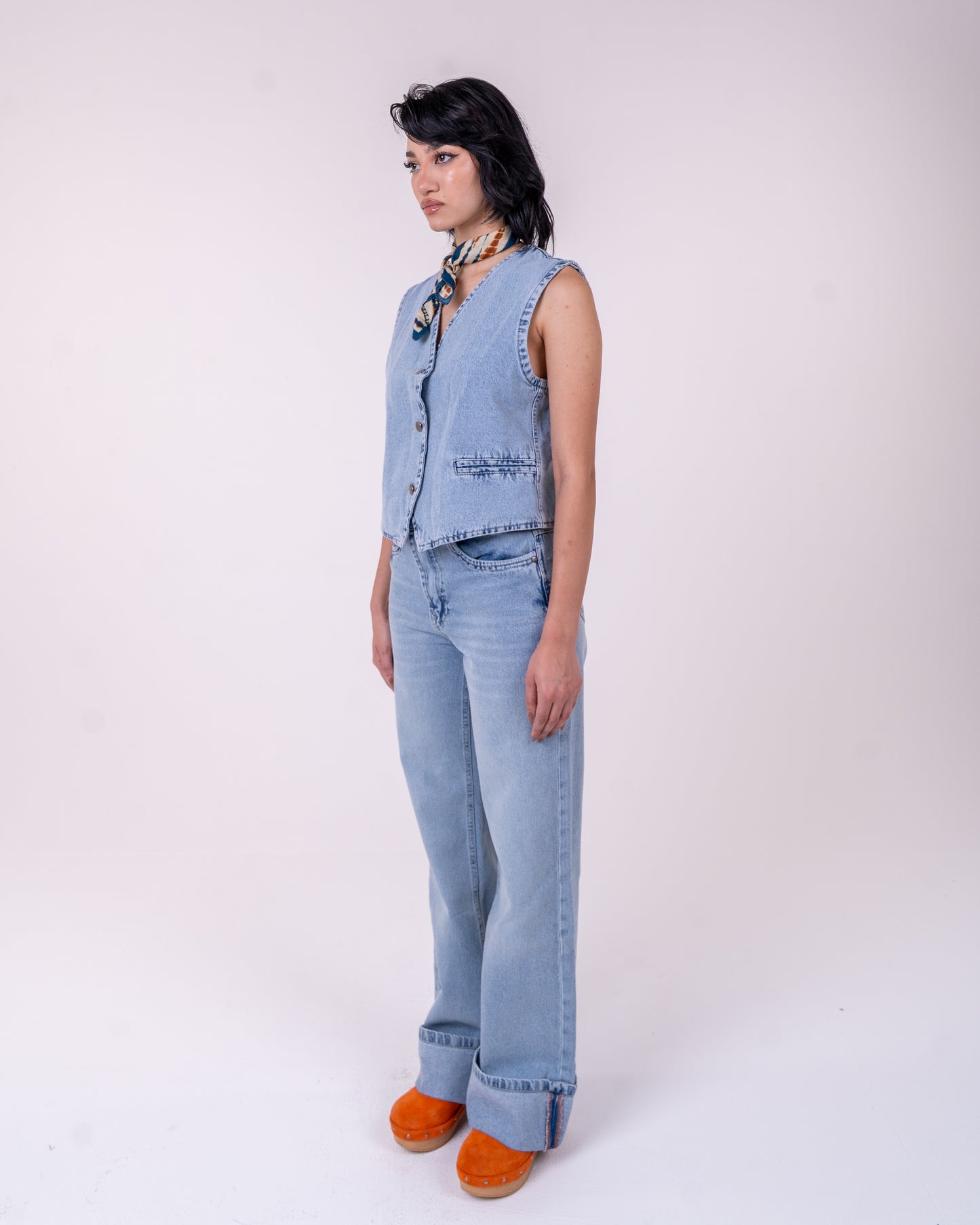 Light Blue Vest and pants set