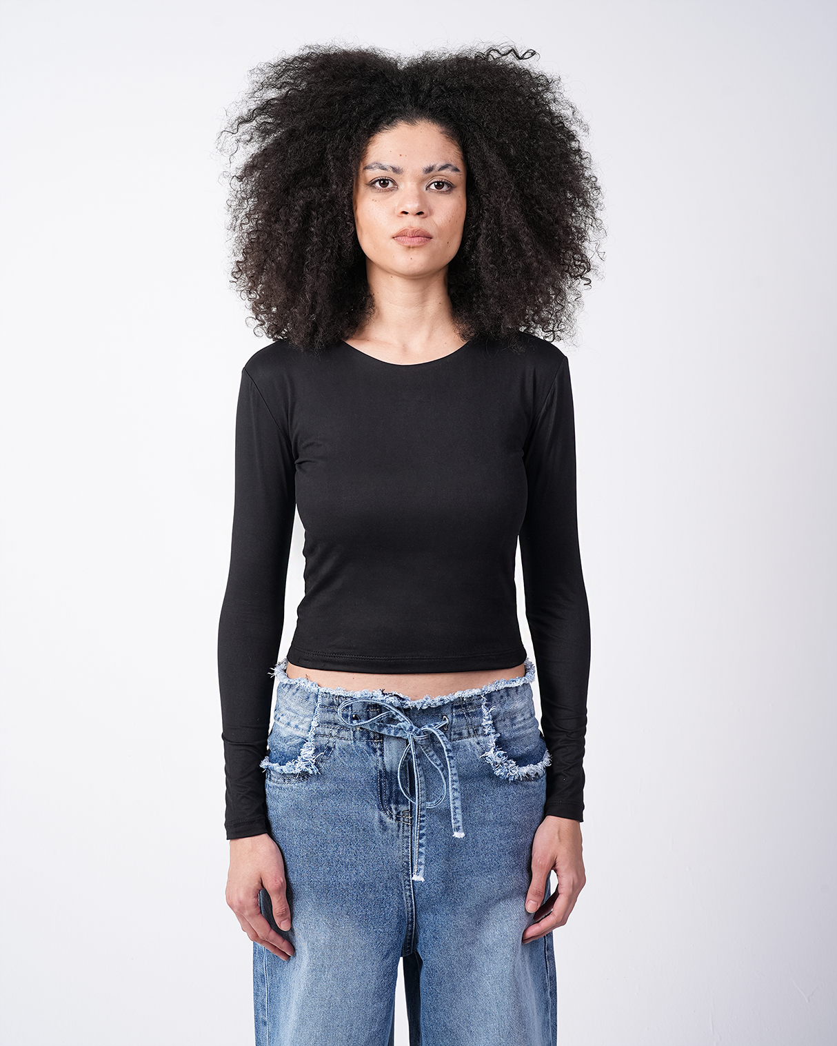 Round Long-Sleeve Top