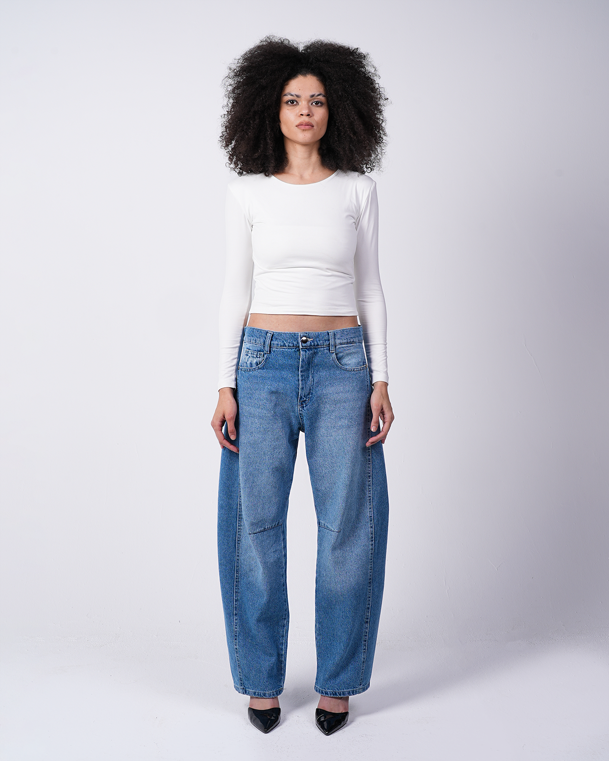 Round Long-Sleeve Top