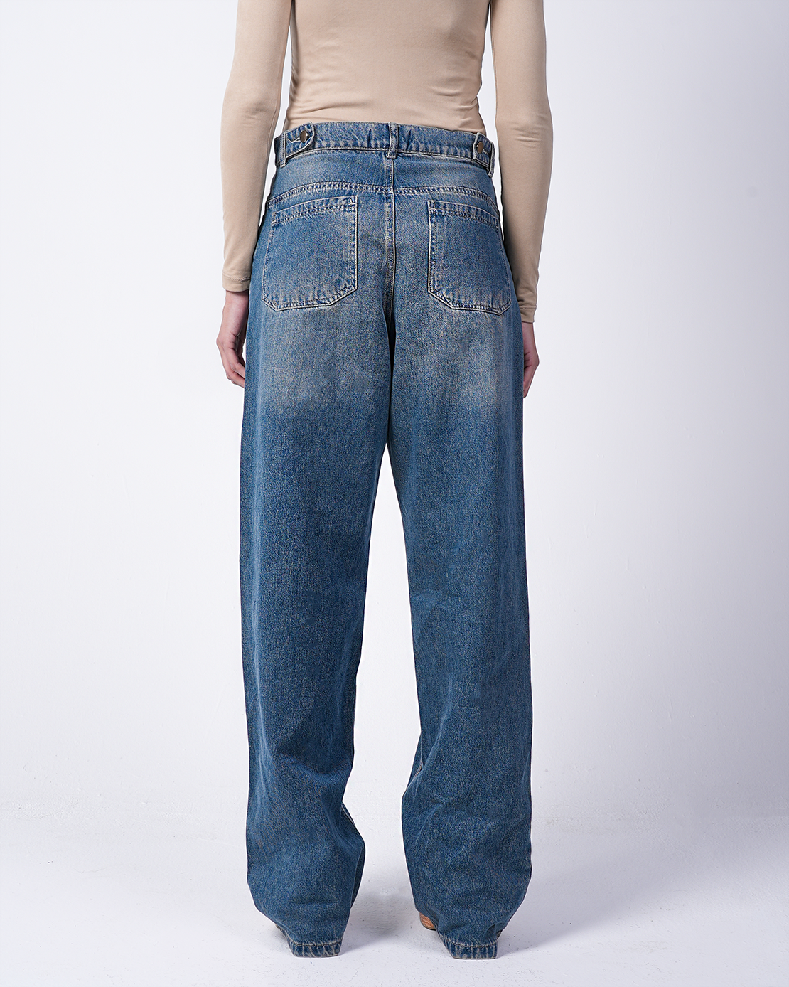 Vintage Baggy-Fit Denim Pants