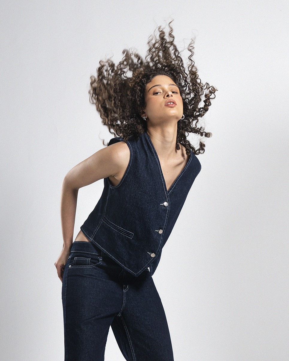 Navy Blue Vest and pants set