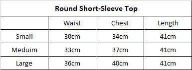Round Short-Sleeve Top
