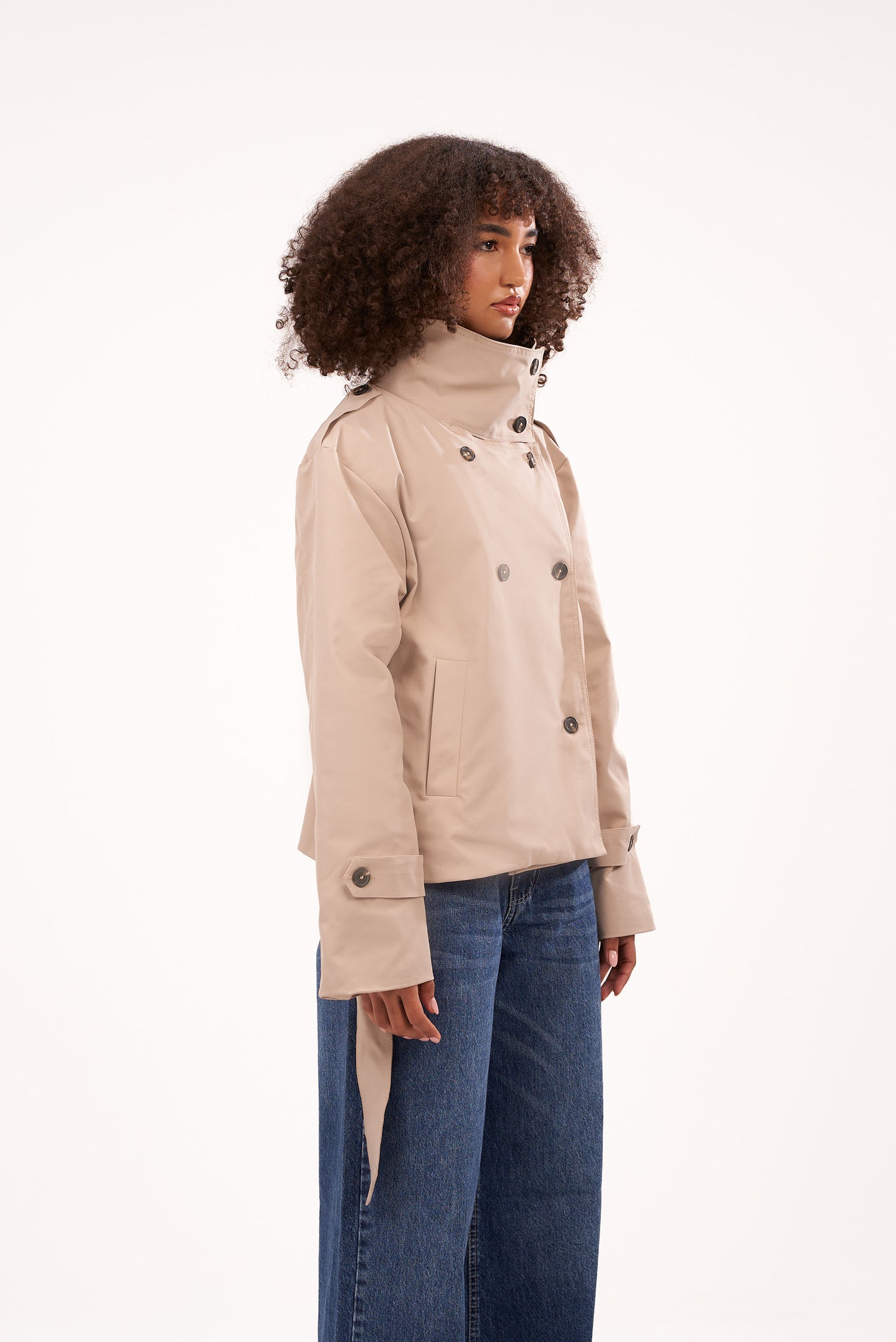 Beige Trench Jacket