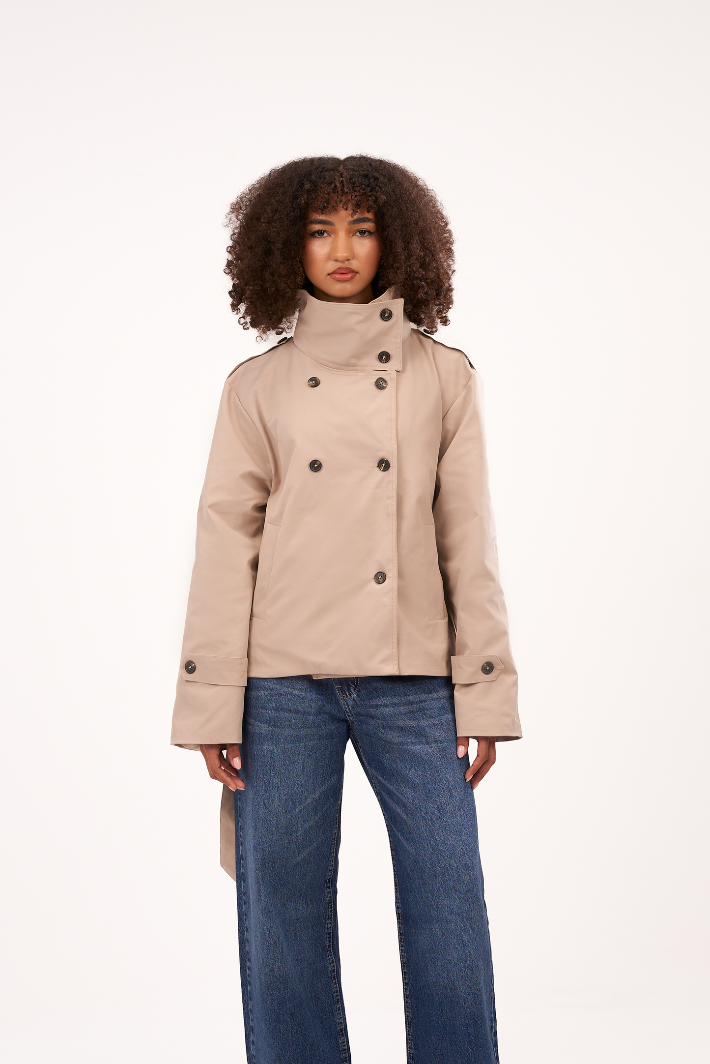 Beige Trench Jacket