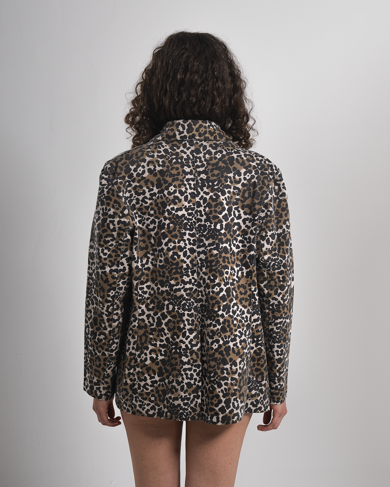 Vintage Leopard Oversized Blazer